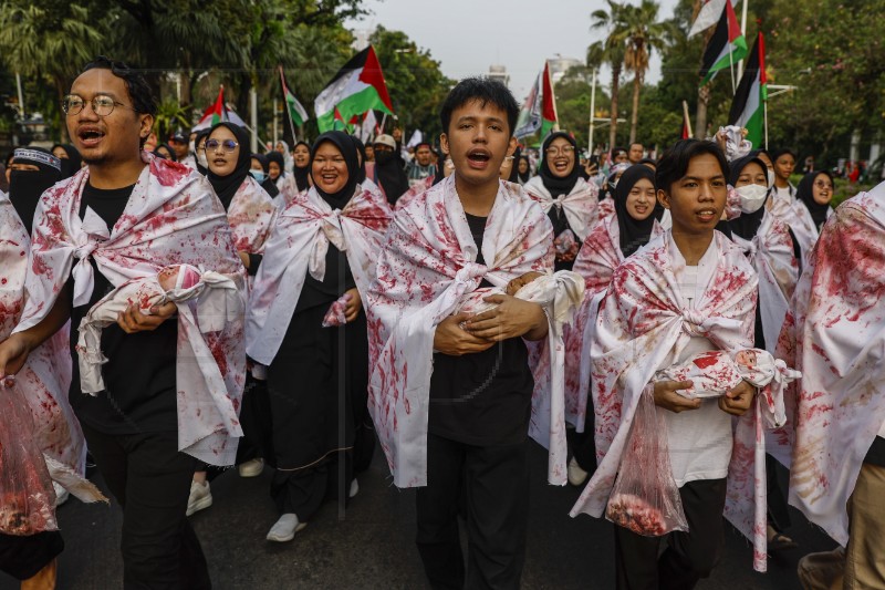 INDONESIA PROTEST ISRAEL GAZA CONFLICT