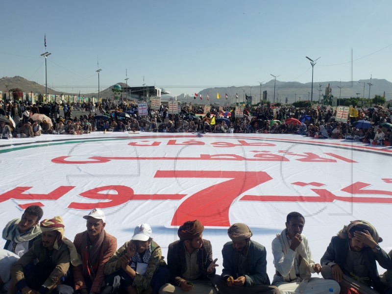 YEMEN PROTEST ISRAEL GAZA CONFLICT