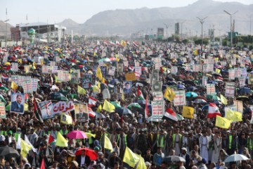 YEMEN PROTEST ISRAEL GAZA CONFLICT