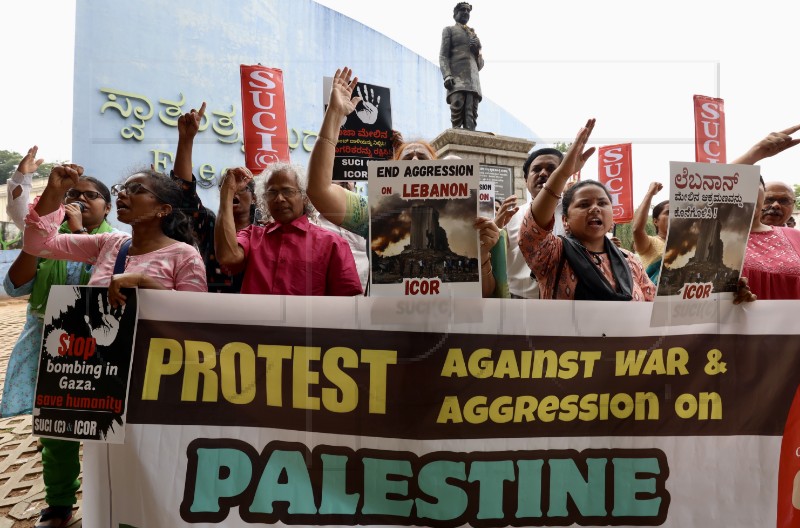 INDIA PROTEST ISRAEL GAZA CONFLICT