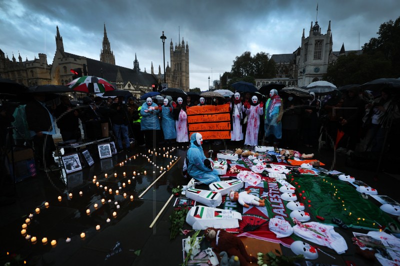 BRITAIN ISRAEL GAZA VIGIL