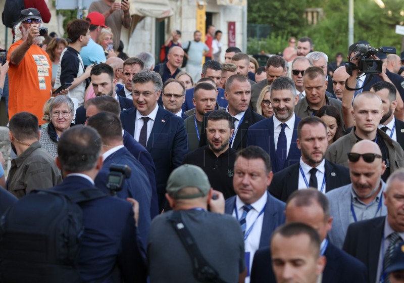 Plenković i Zelenski prošetali Starim gradom Dubrovnikom