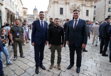 Plenković i Zelenski prošetali Starim gradom Dubrovnikom