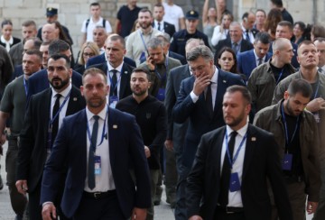 Plenković i Zelenski prošetali Starim gradom Dubrovnikom