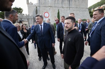 Plenković i Zelenski prošetali Starim gradom Dubrovnikom