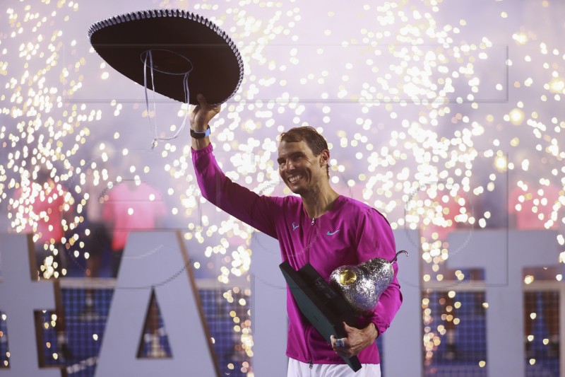 (FILE) MEXICO TENNIS RAFAEL NADAL RETIRES