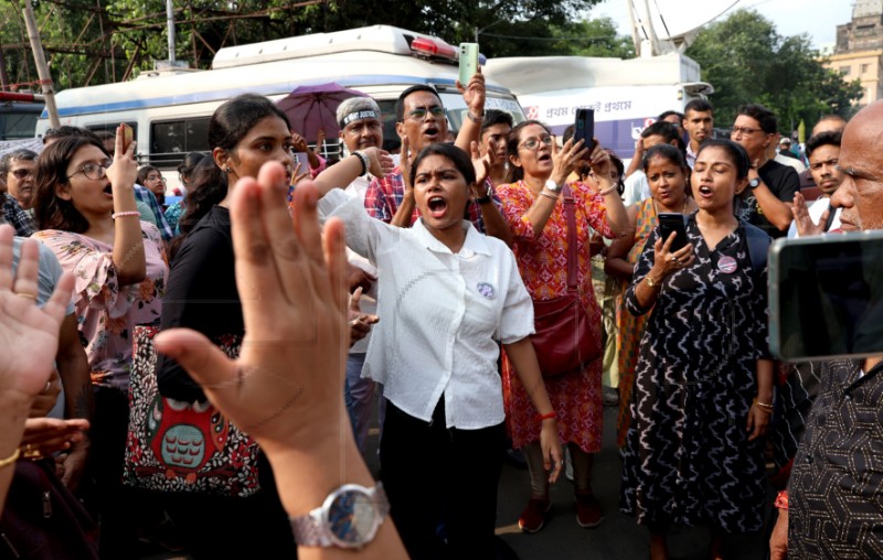 INDIA CRIME DOCTORS PROTEST 