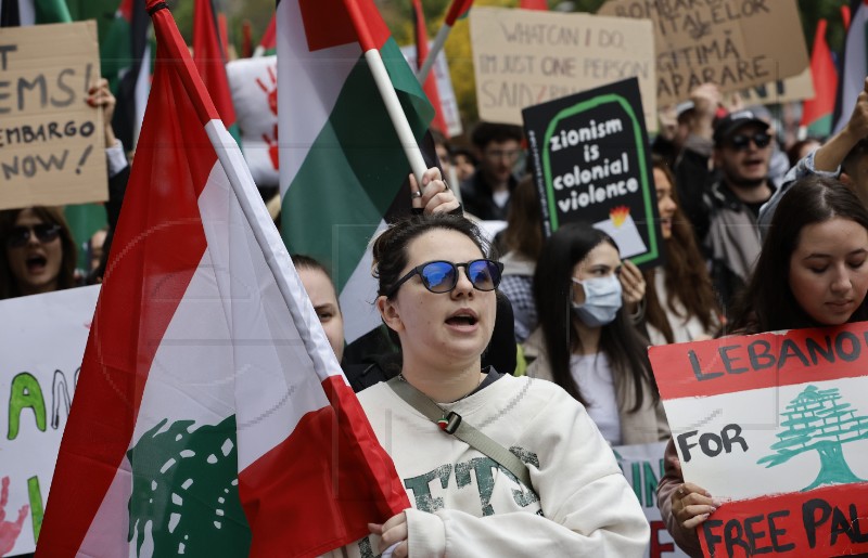 ROMANIA PROTEST ISRAEL GAZA CONFLICT