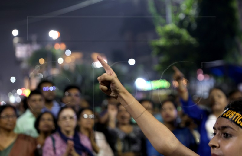 INDIA CRIME DOCTORS PROTEST 