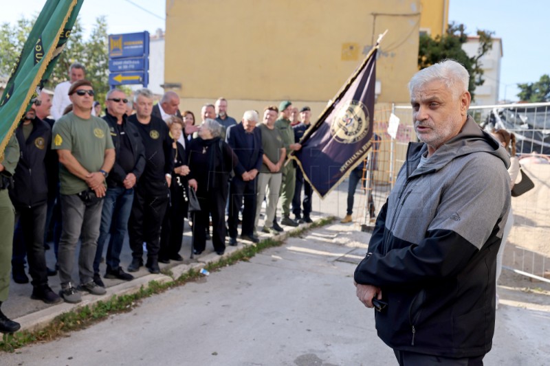 Zadar: Postrojavanje bivših pripadnika SJP "Poskoci" povodom 34. obljetnice osnutka