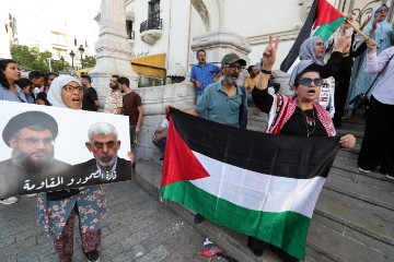 TUNISIA ISRAEL PALESTINIANS GAZA CONFLICT PROTEST