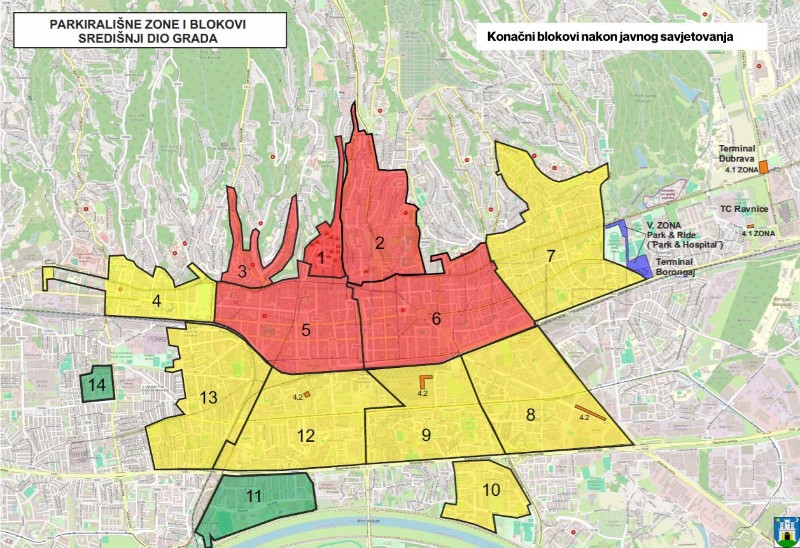 Zagreb: Primjena novog sustava blokovskog parkiranja počinje 26. listopada