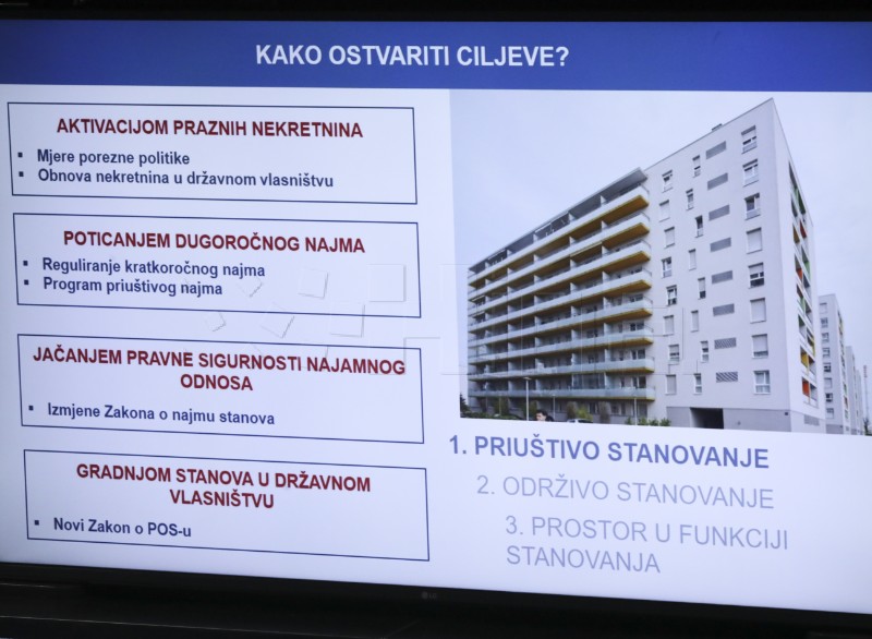 Predstavljen Nacionalni plan stambene politike RH 