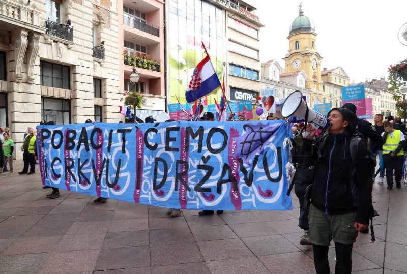 Rijeka: Održan Hod za život, obitelj i Hrvatsku 