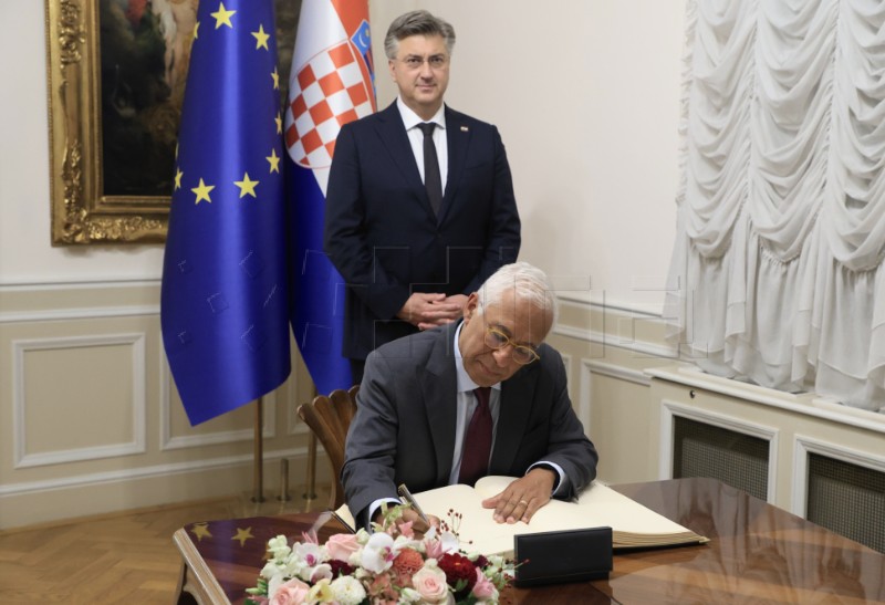 Plenković s novoizabranim predsjednikom Europskog vijeća Costom