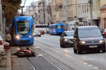 Prometna nesreća u Maksimirskoj ulici u Zagrebu