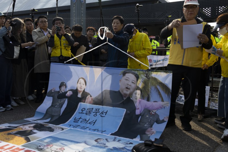 SOUTH KOREA NORTH KOREA TENSION PROTEST