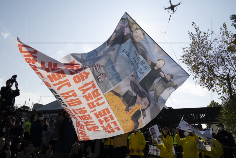 SOUTH KOREA NORTH KOREA TENSION PROTEST