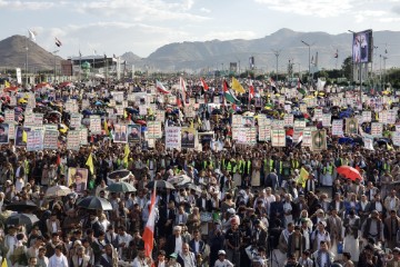 YEMEN ISRAEL HOUTHIS RALLY