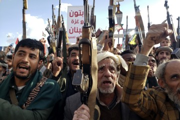 YEMEN ISRAEL HOUTHIS RALLY