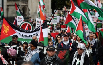 BRITAIN PROTEST ISRAEL GAZA CONFLICT