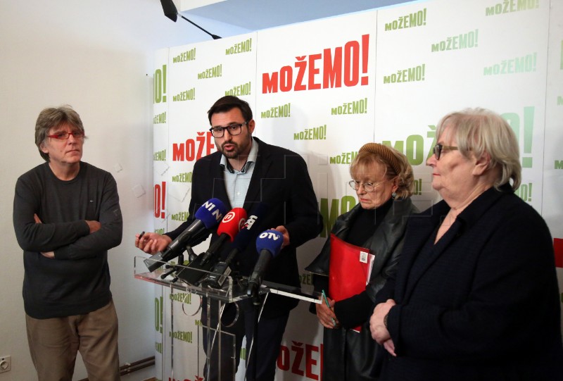 Konferencija za medije stranke Možemo!