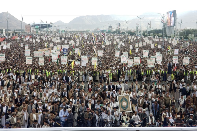 YEMEN ISRAEL USA PROTEST