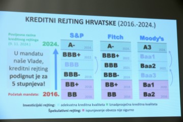  Konferencija Andreja Plenkovića na temu najnovijeg izvješća agencije Moody's