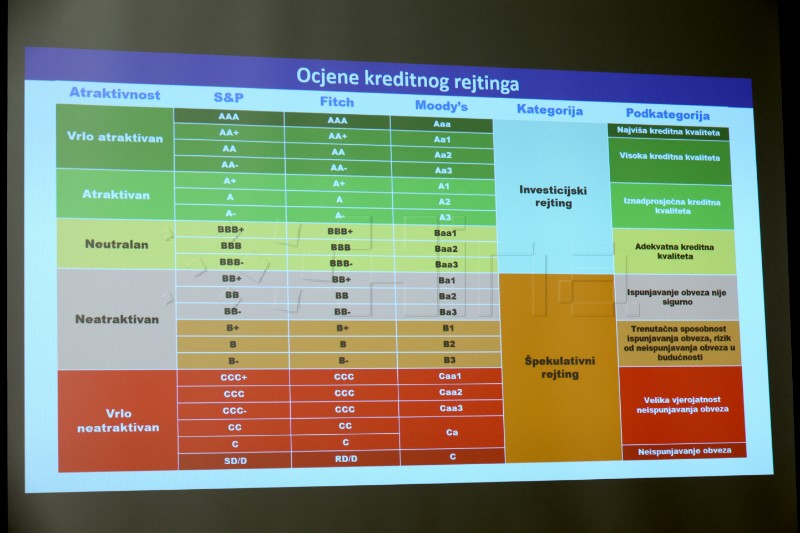 Konferencija Andreja Plenkovića na temu najnovijeg izvješća agencije Moody's