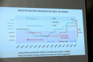 Konferencija Andreja Plenkovića na temu najnovijeg izvješća agencije Moody's