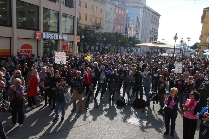 Rijeka: Prosvjedni skup "Protiv siromaštva"