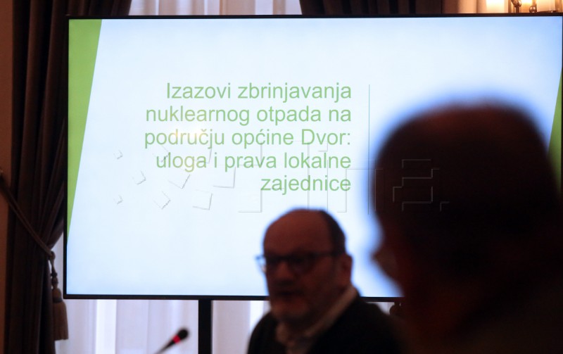 Okrugli stol 'Izazovi zbrinjavanja nuklearnog otpada na području općine Dvor...'