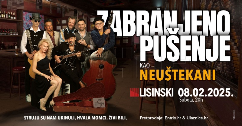 Zabranjeno pušenje kao "Neuštekani" 8. veljače u Lisinskom