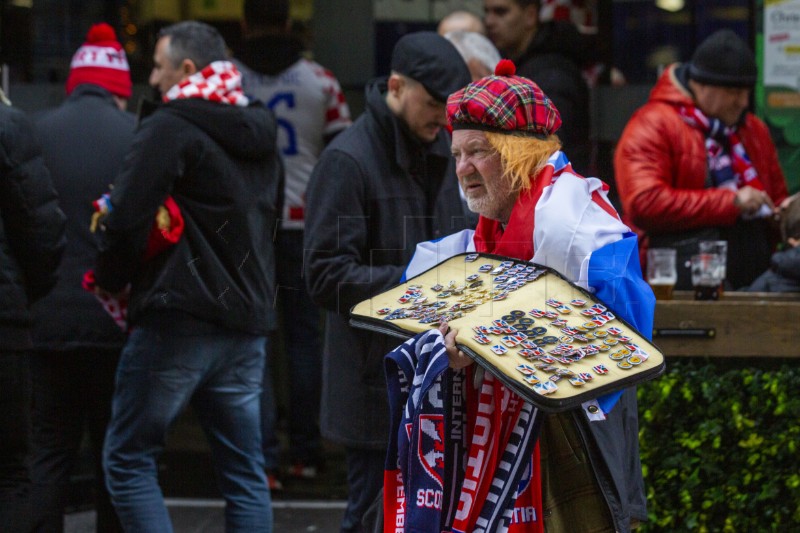 Hrvatski navijači u Glasgowu