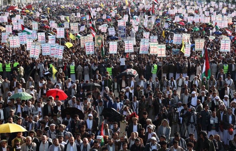 YEMEN USA ISRAEL PROTEST