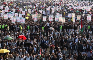 YEMEN USA ISRAEL PROTEST