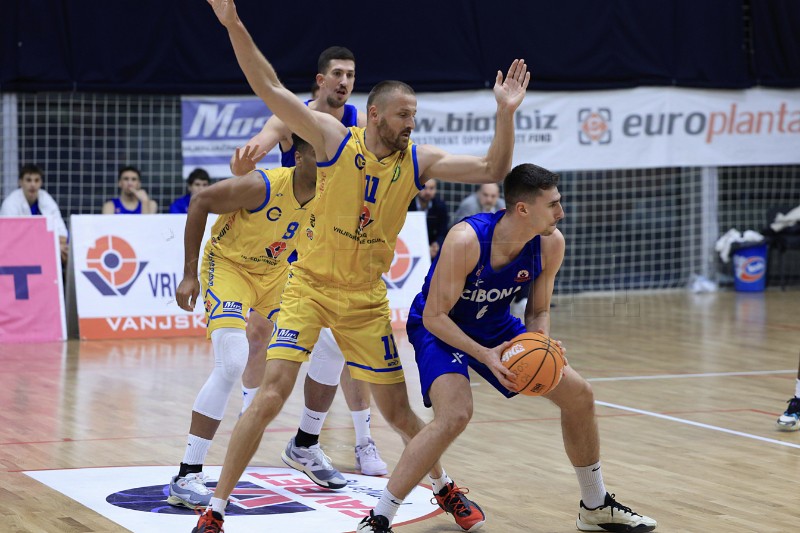 Utakmica 9. kola državnog prvenstva košarkaša: Vrijednosnice Osijek - Cibona