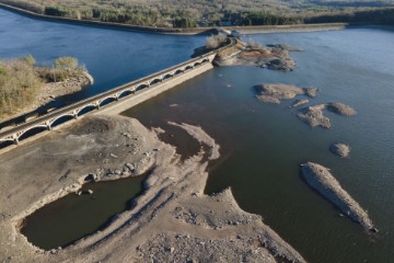 USA NEW YORK CITY RESERVOIR SYSTEM AT LOW LEVELS