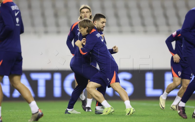 Trening Hrvatske pred utakmicu Lige nacija protiv Portugala