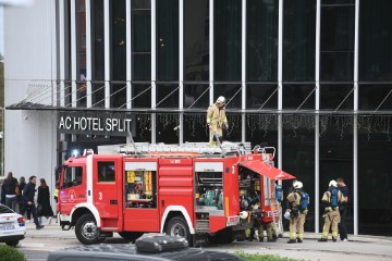 Evakuacijska vježba uz sirene i hitne službe u Dalmatia Toweru