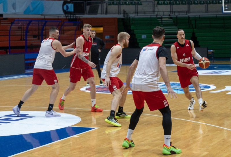 Trening košarkaške muške seniorske reprezentacije Hrvatske