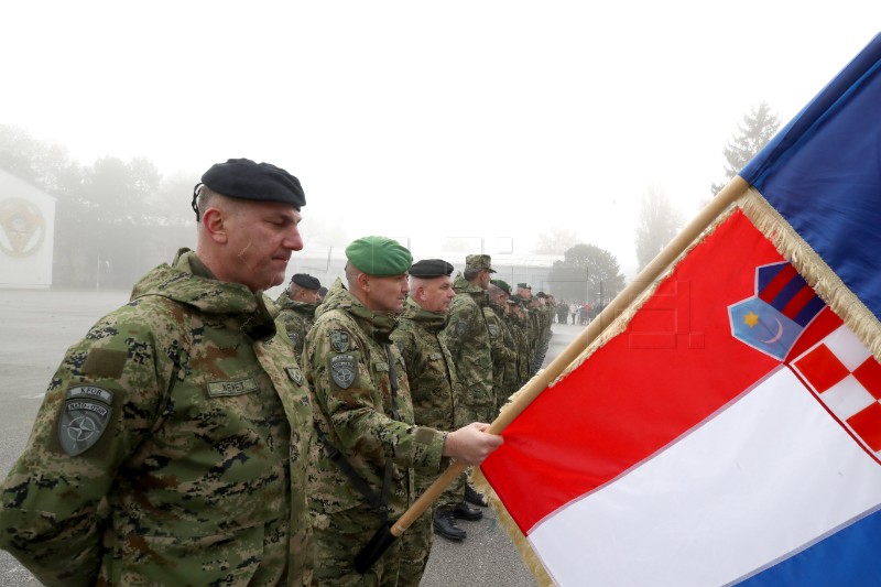 Ispraćaj 42. HRVCON u NATO-ovu operaciju potpore miru KFOR u Republiku Kosovo