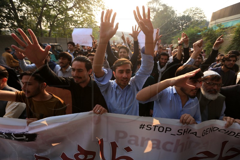 PAKISTAN GUN ATTACK PROTEST