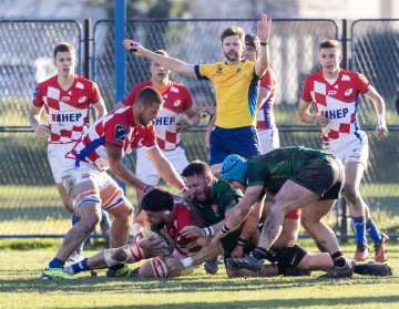 Utakmica Trophy divizije između ragbijaša Hrvatske i Litve