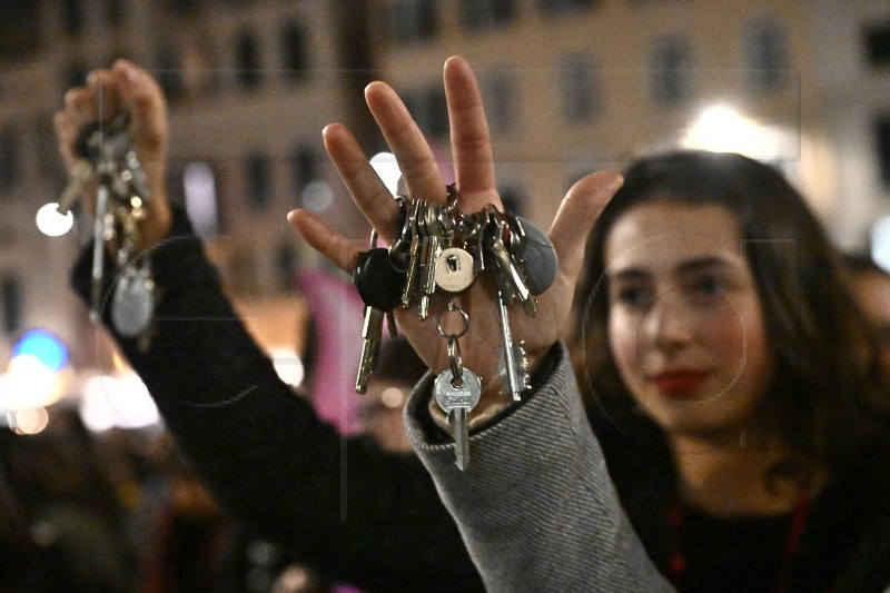 ITALY WOMEN RIGHTS PROTEST