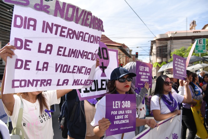 BOLIVIA WOMEN RIGHTS PROTEST