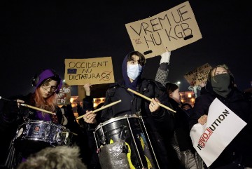 ROMANIA ELECTIONS PROTEST