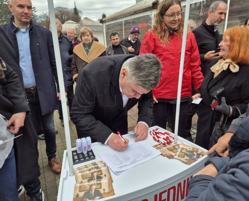 Čakovec: Milanović krenuo u borbu za novi petogodišnji mandat na čelu države