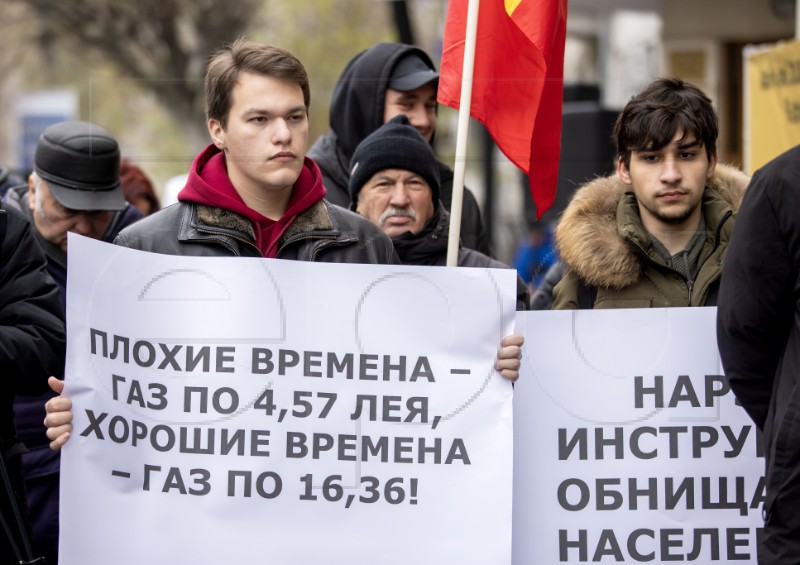 MOLDOVA OPOSITION PROTEST