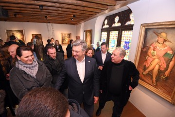 Plenković na otvaranju izložbe "Koraci - Zbirka NMMU"